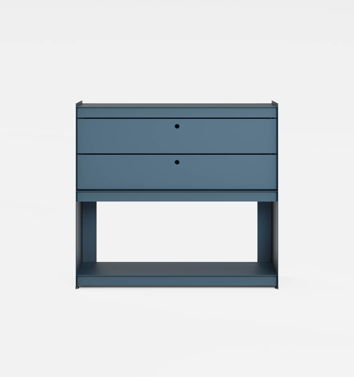 Plié Sideboard 2 Short Drawers 90 cm / 35 in / Midnight Blue
