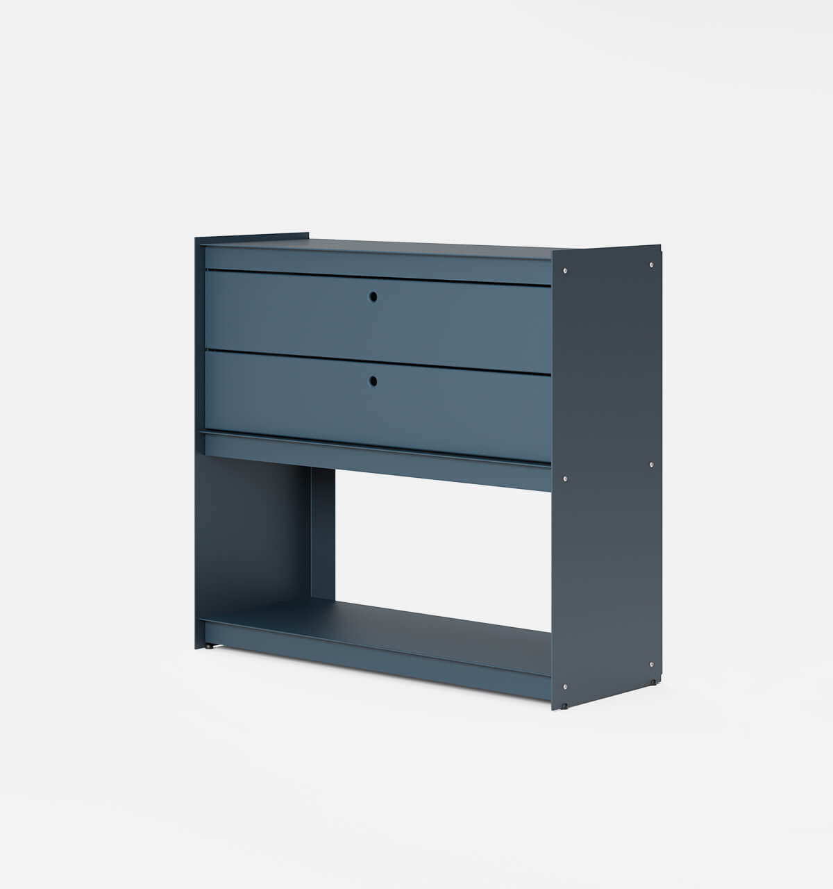 Plié Sideboard 2 Short Drawers 90 cm / 35 in / Midnight Blue