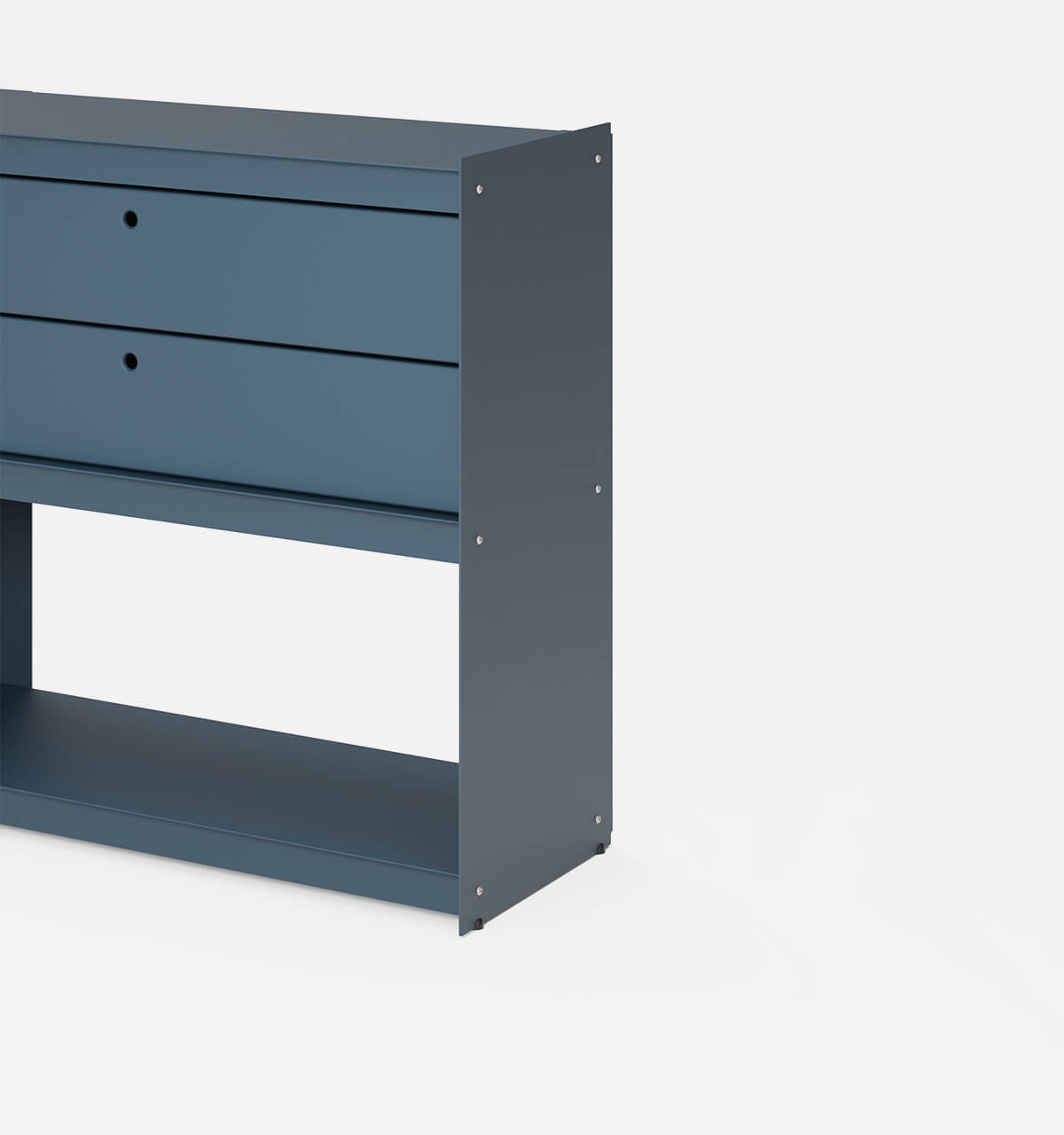 Plié Sideboard 2 Short Drawers 90 cm / 35 in / Midnight Blue