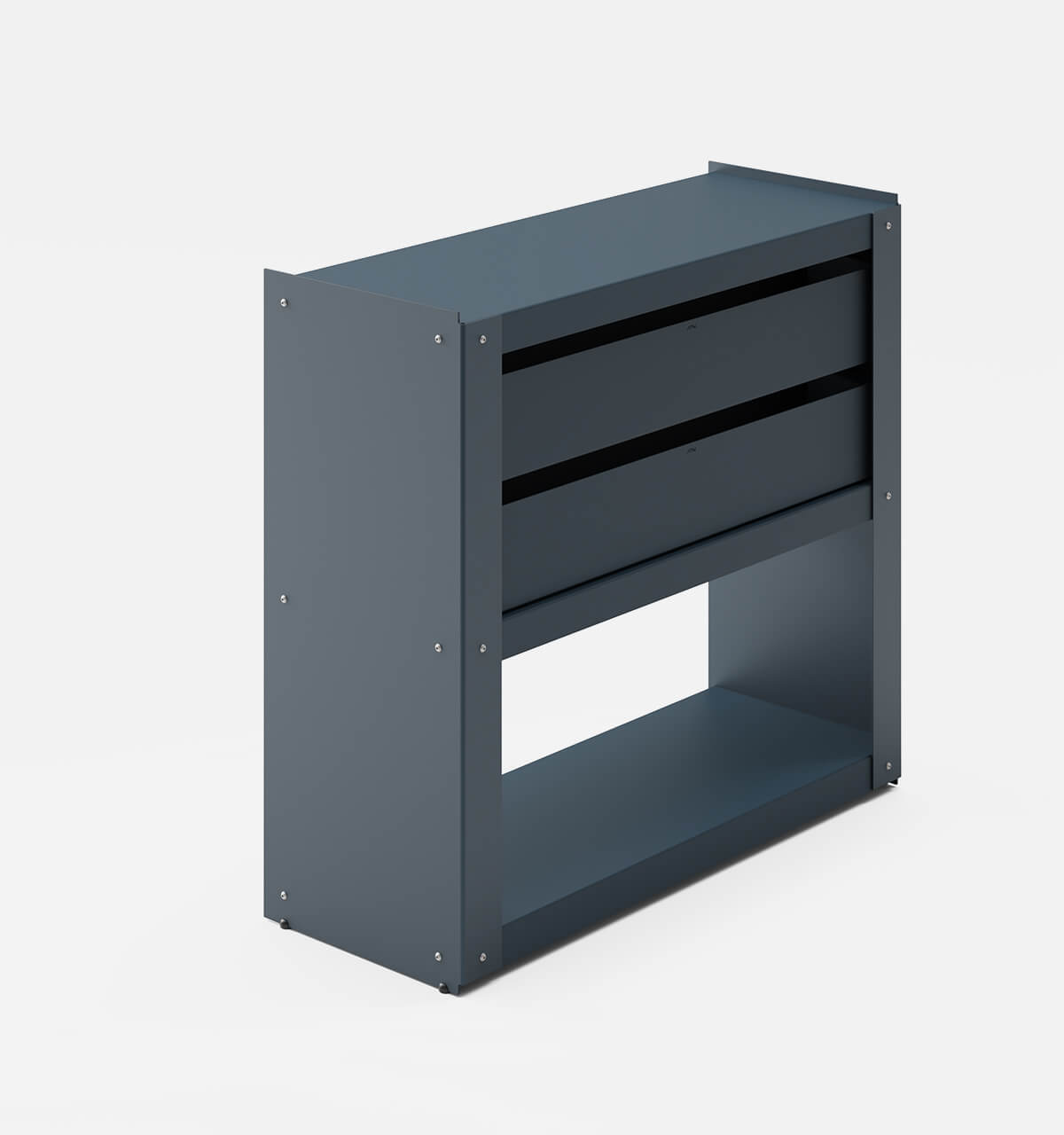 Plié Sideboard 2 Short Drawers 90 cm / 35 in / Midnight Blue