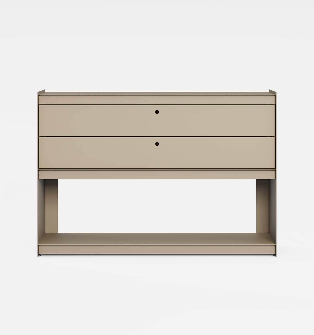 Plié Sideboard 2 Short Drawers 120 cm / 47 in / Beige