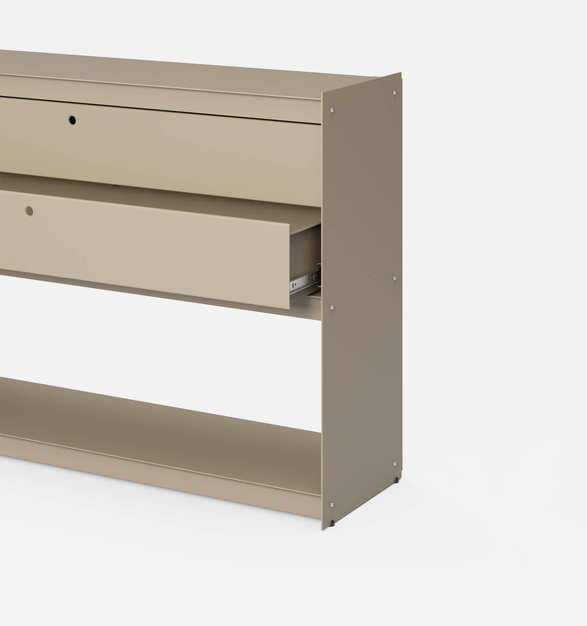 Plié Sideboard 2 Short Drawers 120 cm / 47 in / Beige