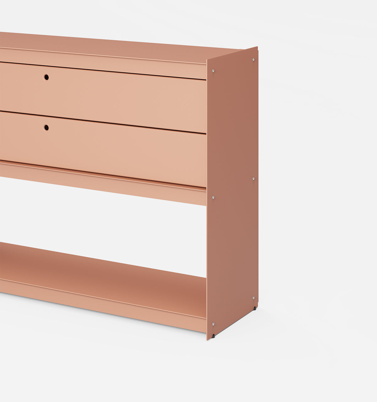 Plié Sideboard 2 Short Drawers 120 cm / 47 in / Coral