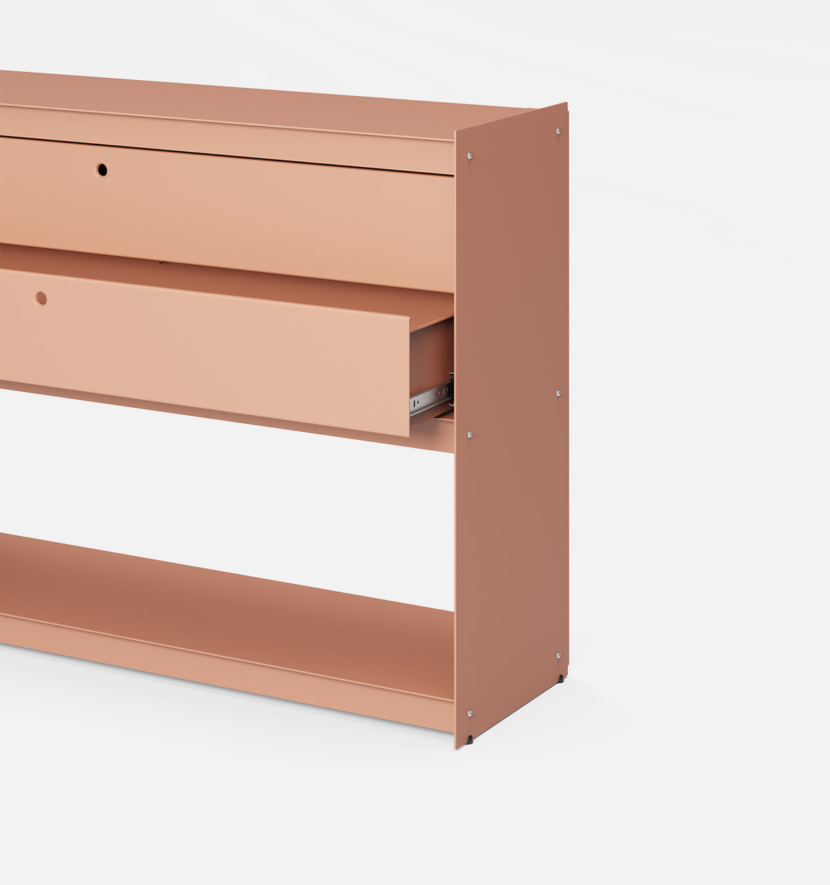 Plié Sideboard 2 Short Drawers 120 cm / 47 in / Coral