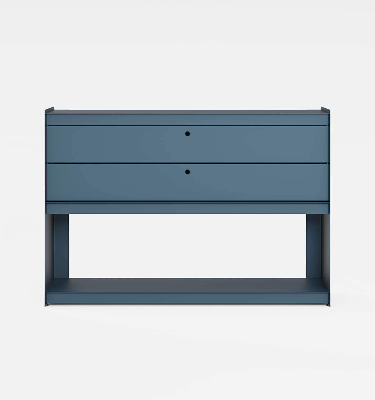Plié Sideboard 2 Short Drawers 120 cm / 47 in / Midnight Blue