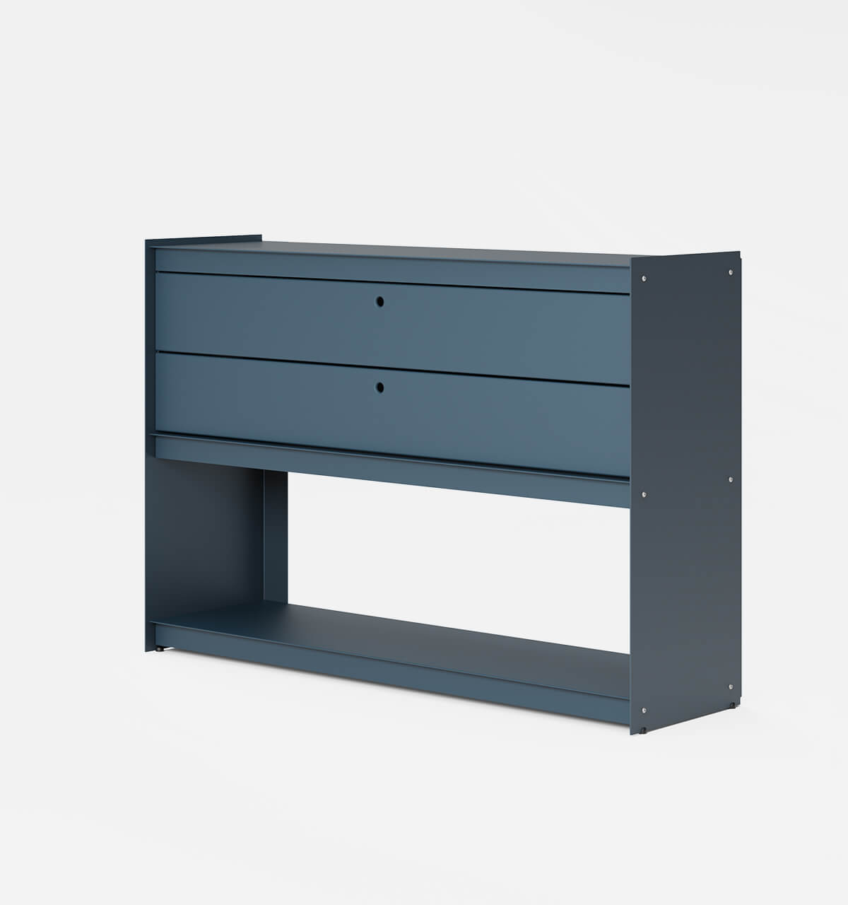 Plié Sideboard 2 Short Drawers 120 cm / 47 in / Midnight Blue