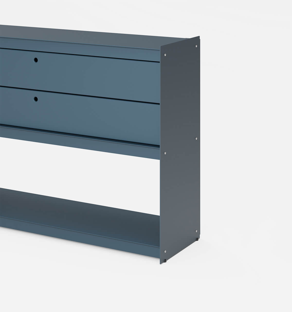 Plié Sideboard 2 Short Drawers 120 cm / 47 in / Midnight Blue