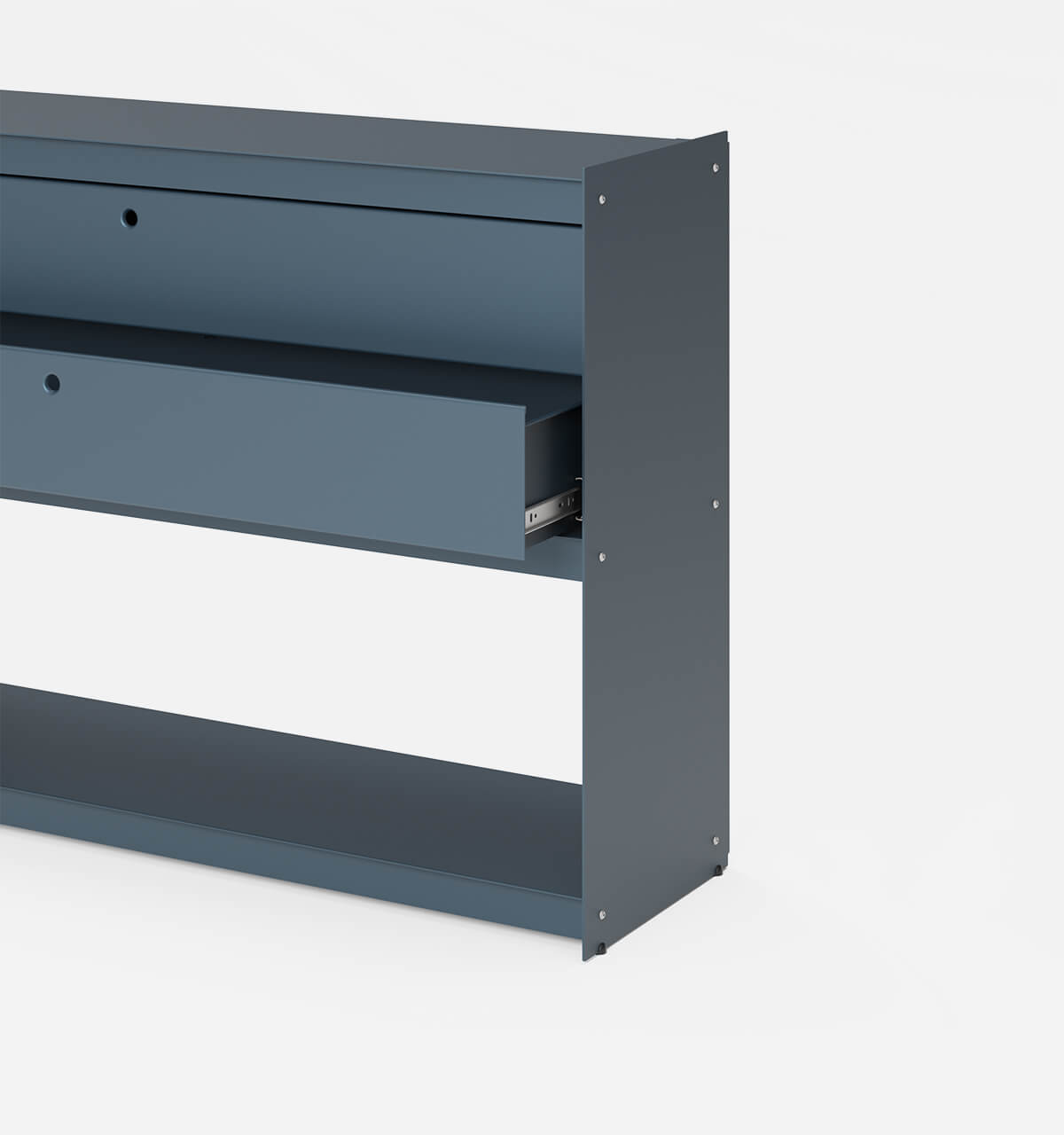 Plié Sideboard 2 Short Drawers 120 cm / 47 in / Midnight Blue