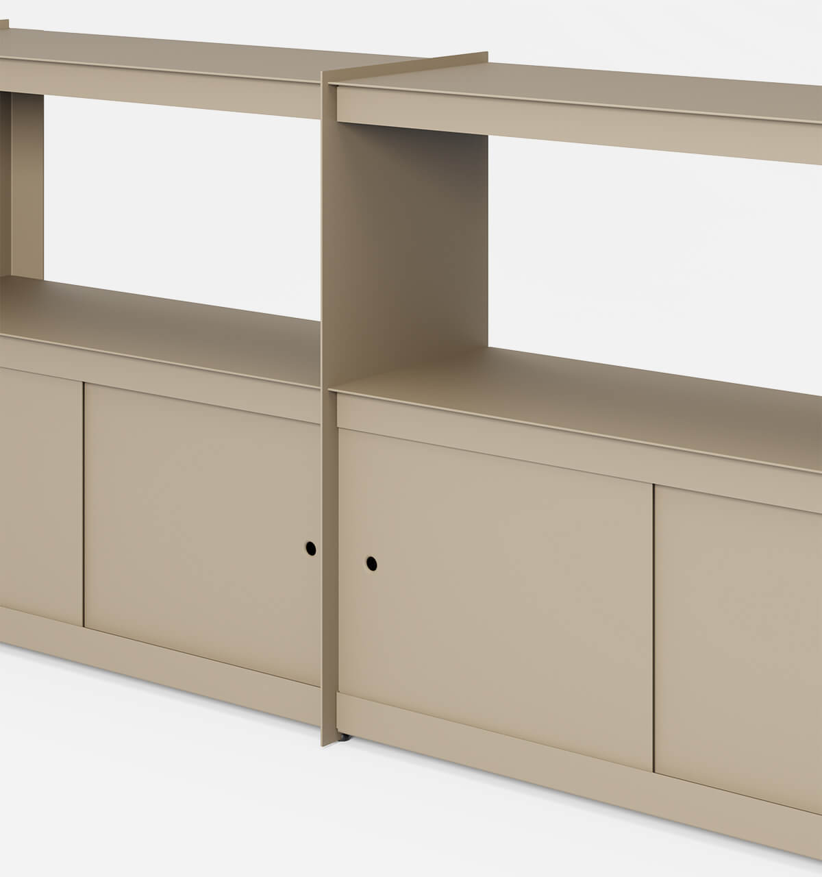 Plié Sideboard Extension 4 Doors 180 cm / 71 in / Beige