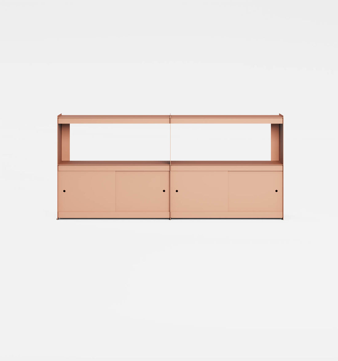 Plié Sideboard Extension 4 Doors 180 cm / 71 in / Coral