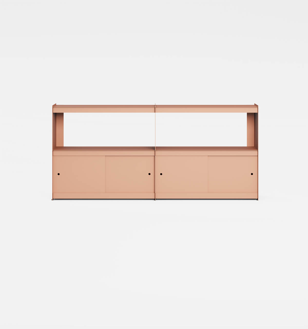 Plié Sideboard Extension 4 Doors 180 cm / 71 in / Coral