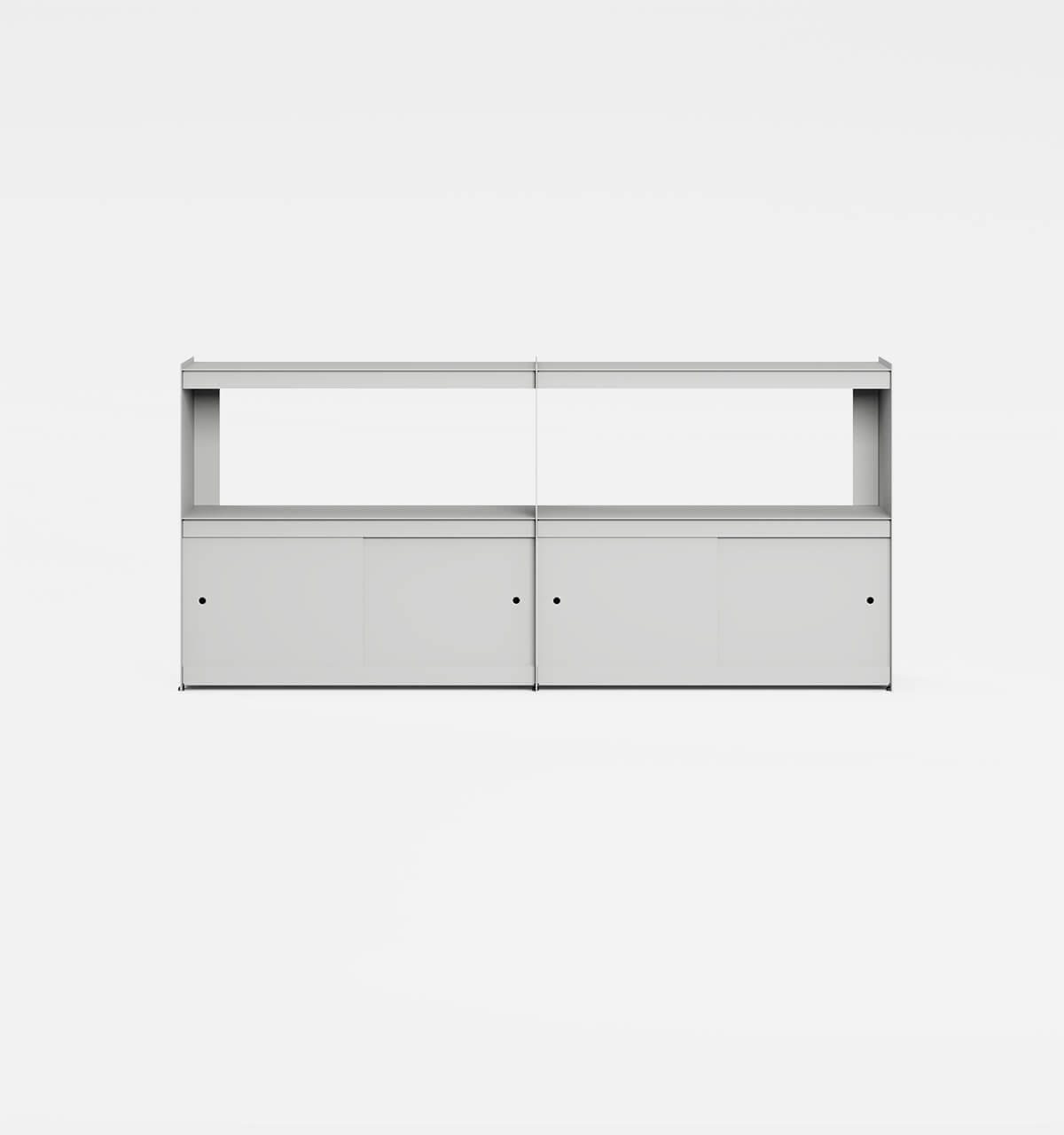 Plié Sideboard Extension 4 Doors 180 cm / 71 in / Light Grey