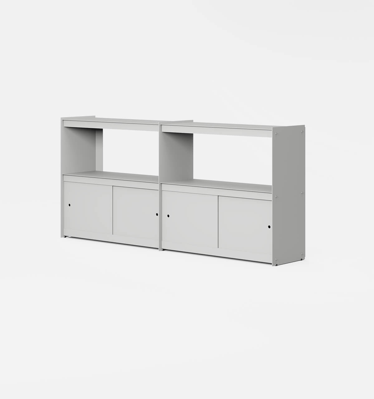 Plié Sideboard Extension 4 Doors 180 cm / 71 in / Light Grey