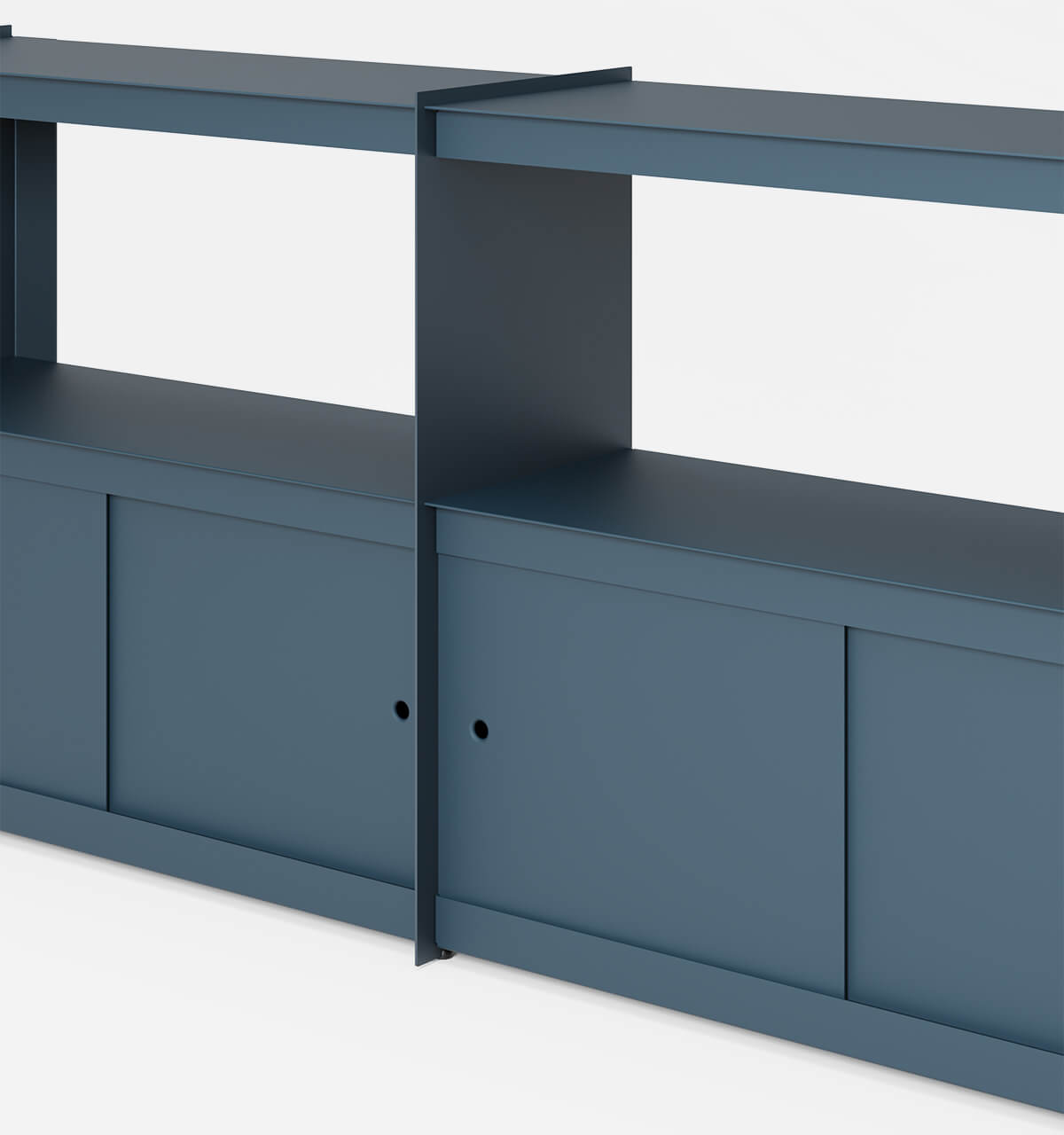 Plié Sideboard Extension 4 Doors 180 cm / 71 in / Midnight Blue