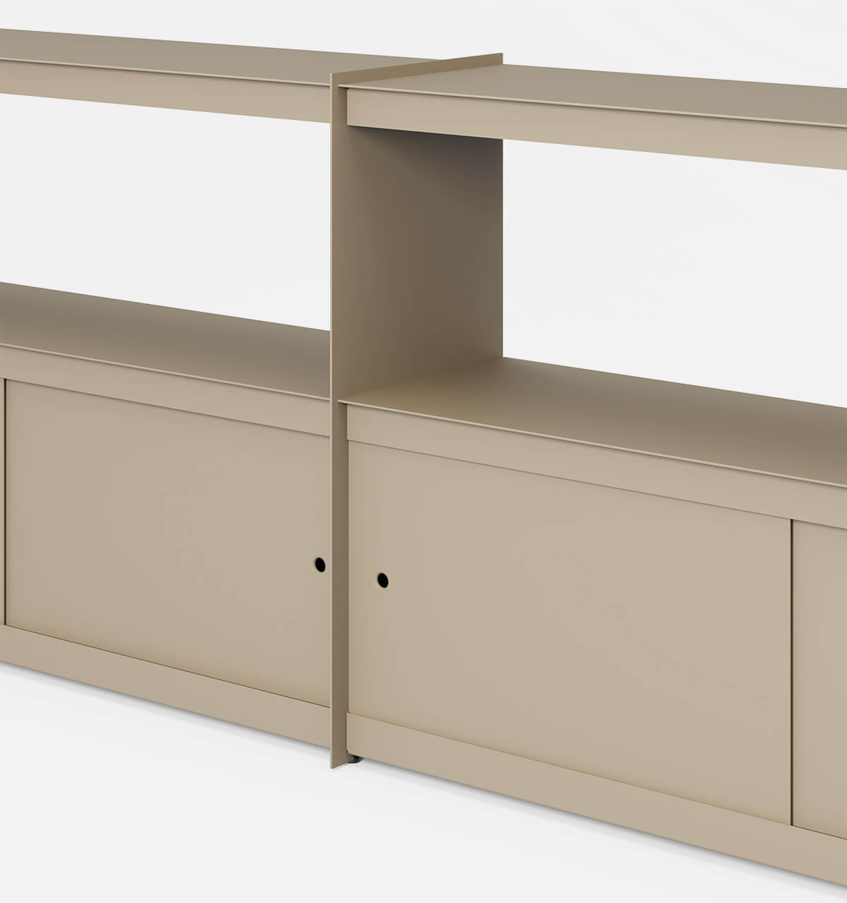 Plié Sideboard Extension 4 Doors 240 cm / 94 in / Beige