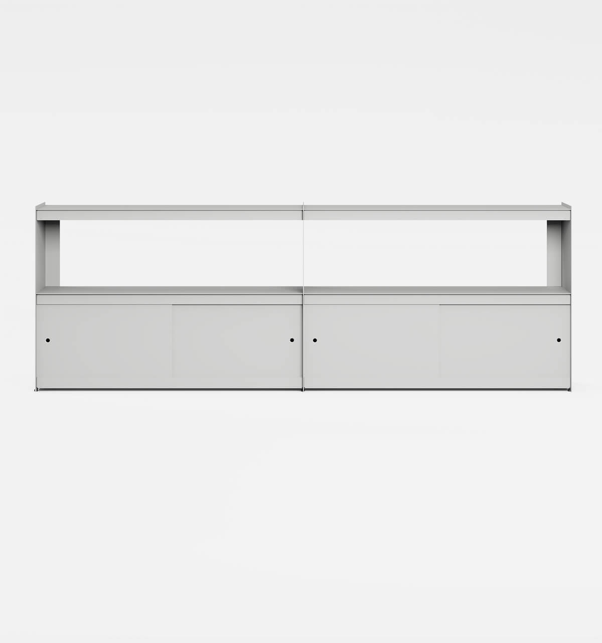 Plié Sideboard Extension 4 Doors 240 cm / 94 in / Light Grey