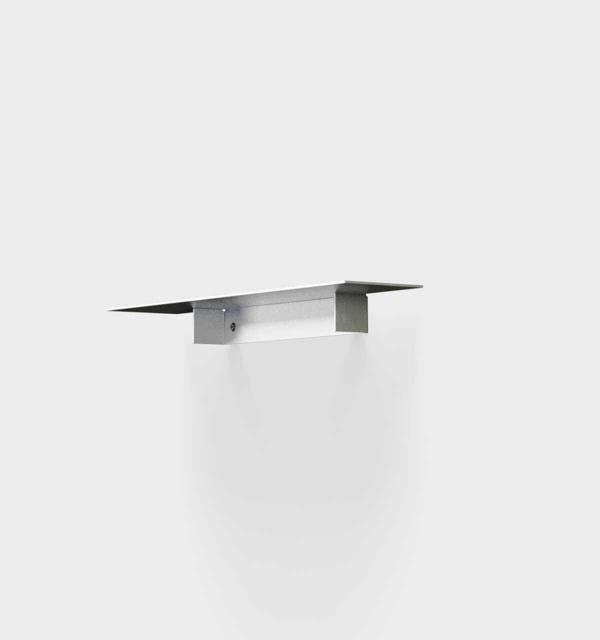 Plié Single Shelf Brushed Aluminium / 60 cm / 24 in