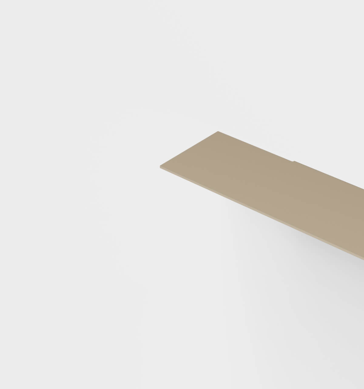 Plié Single Shelf Beige / 60 cm / 24 in