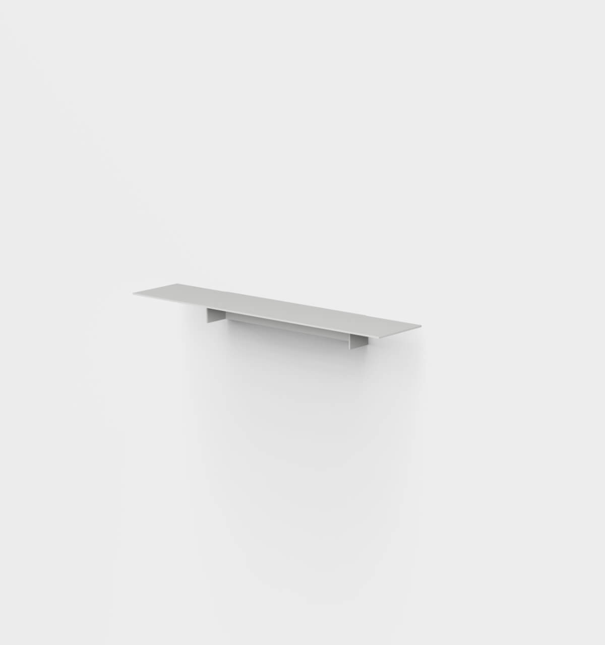 Plié Single Shelf Light Grey / 60 cm / 24 in