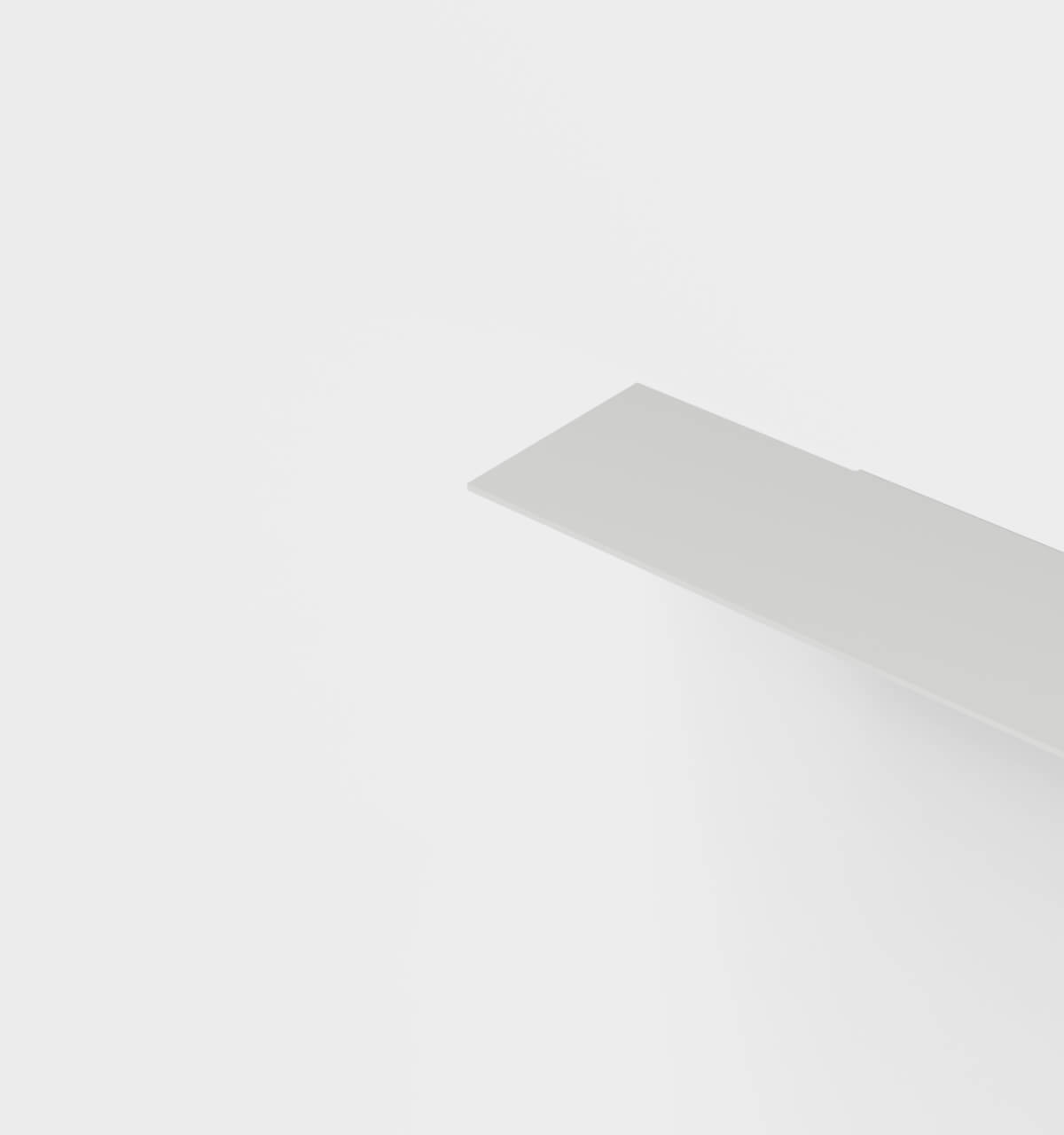 Plié Single Shelf Light Grey / 60 cm / 24 in