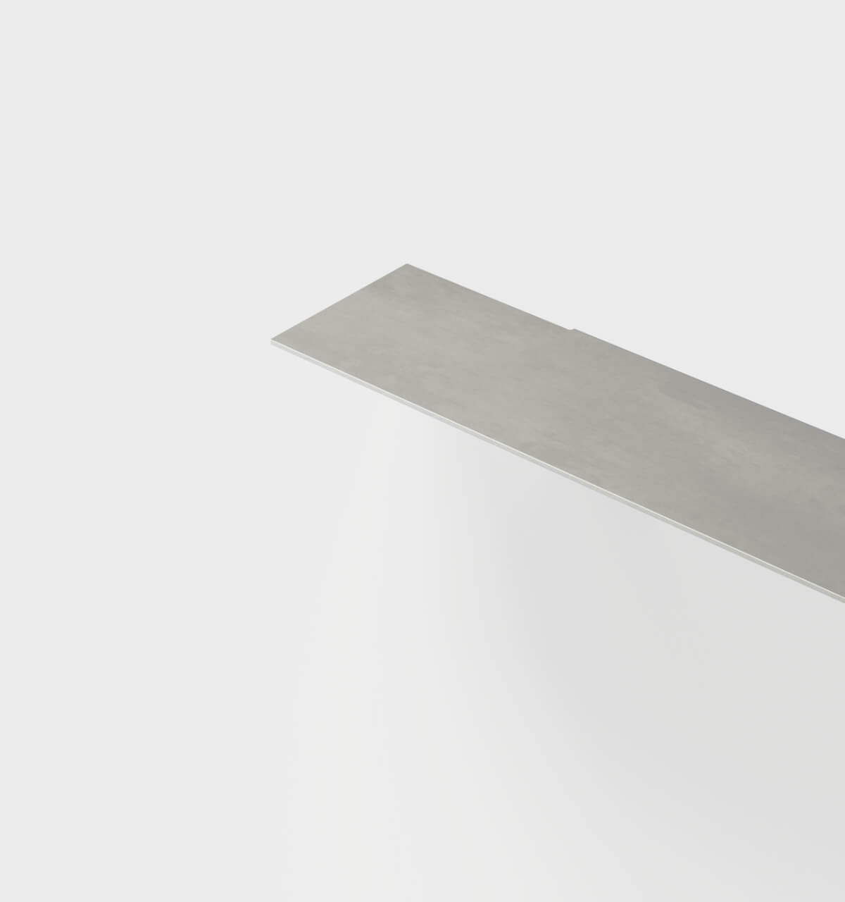 Plié Single Shelf Brushed Aluminium / 75 cm / 29.5 in
