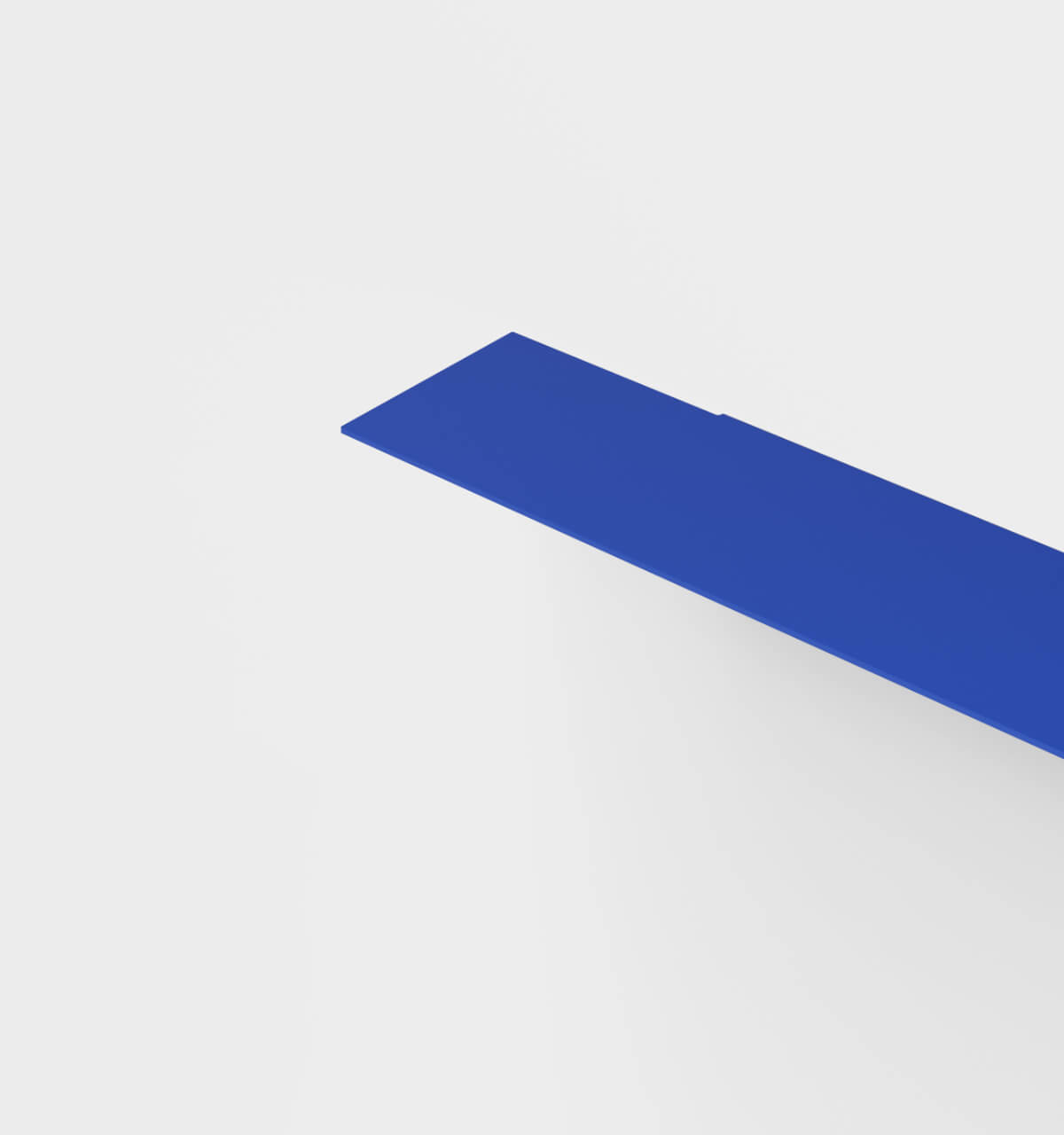 Plié Single Shelf Ultramarine / 120 cm / 47 in