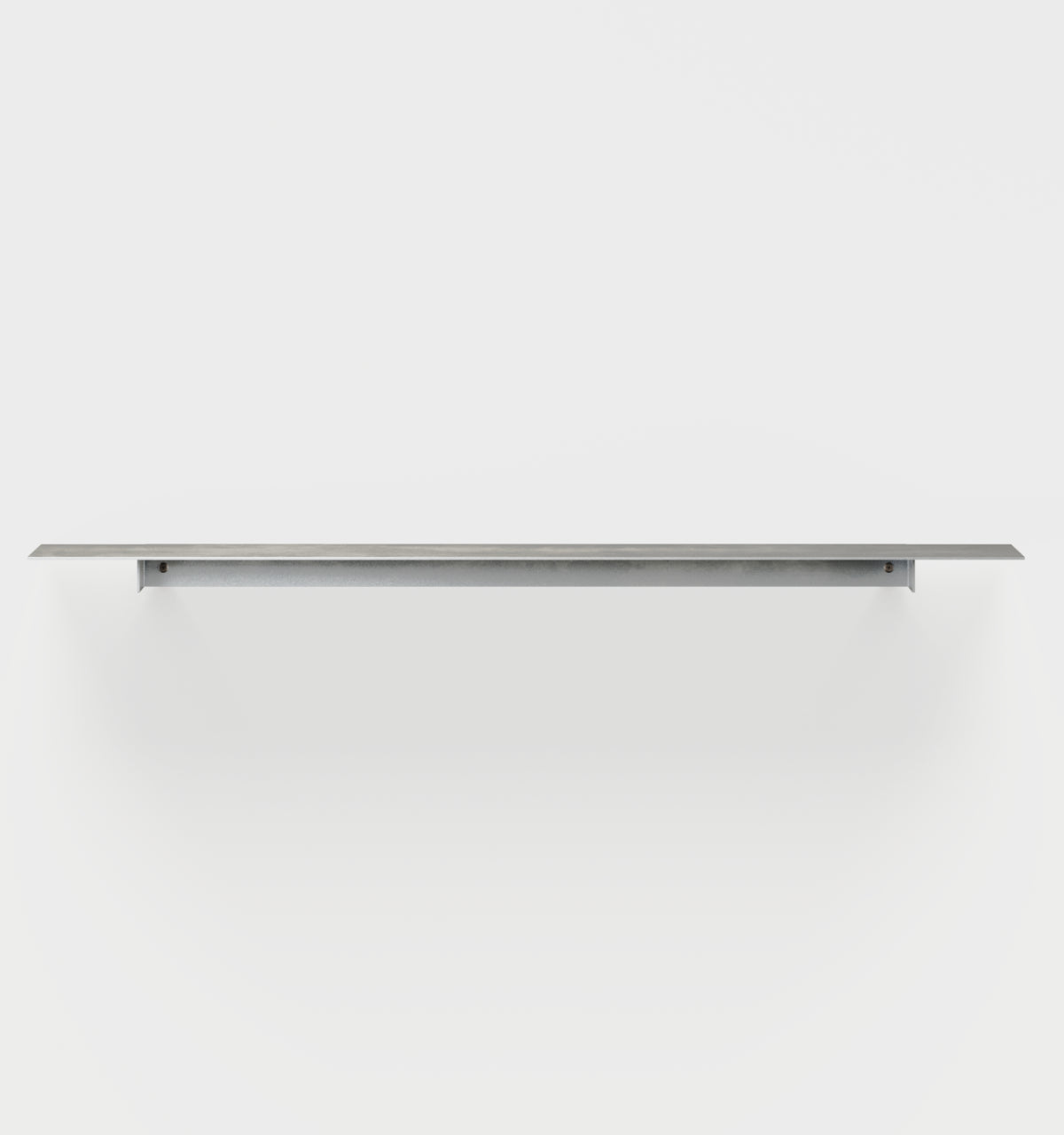 Plié Single Shelf Brushed Aluminium / 120 cm / 47 in