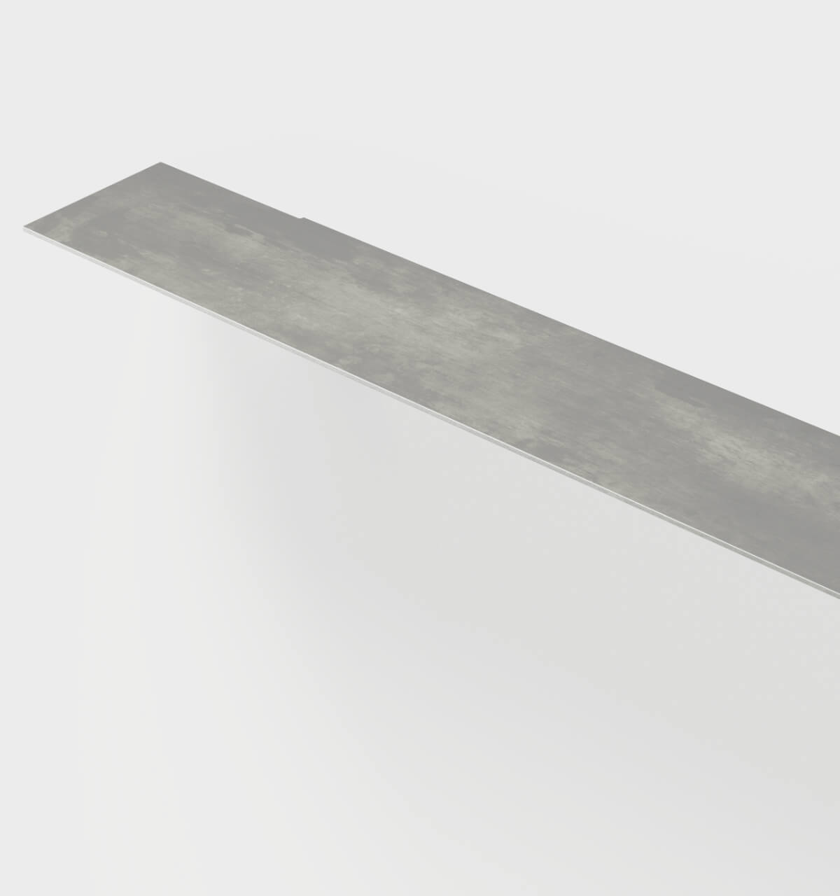 Plié Single Shelf Brushed Aluminium / 120 cm / 47 in