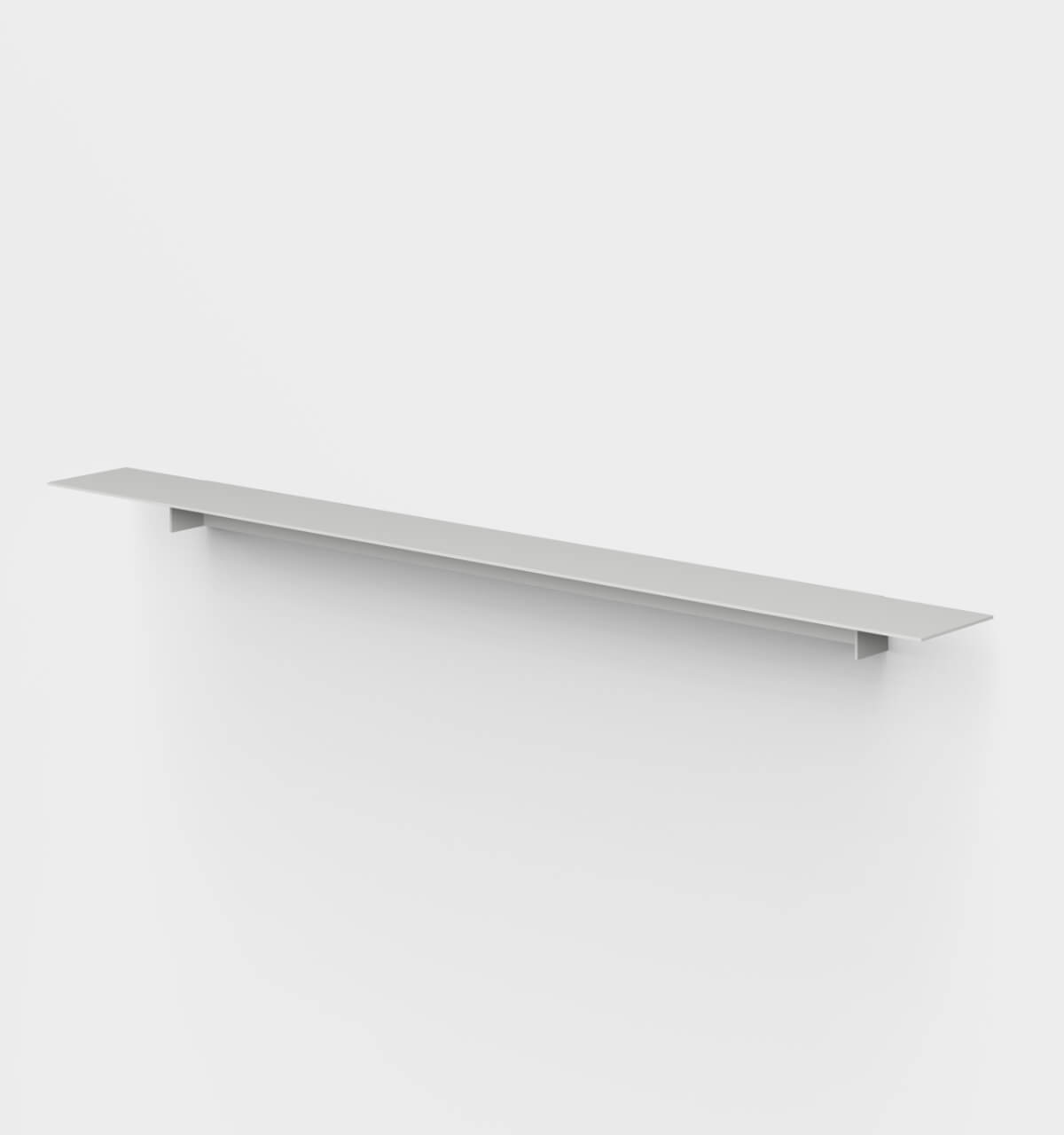 Plié Single Shelf Light Grey / 120 cm / 47 in