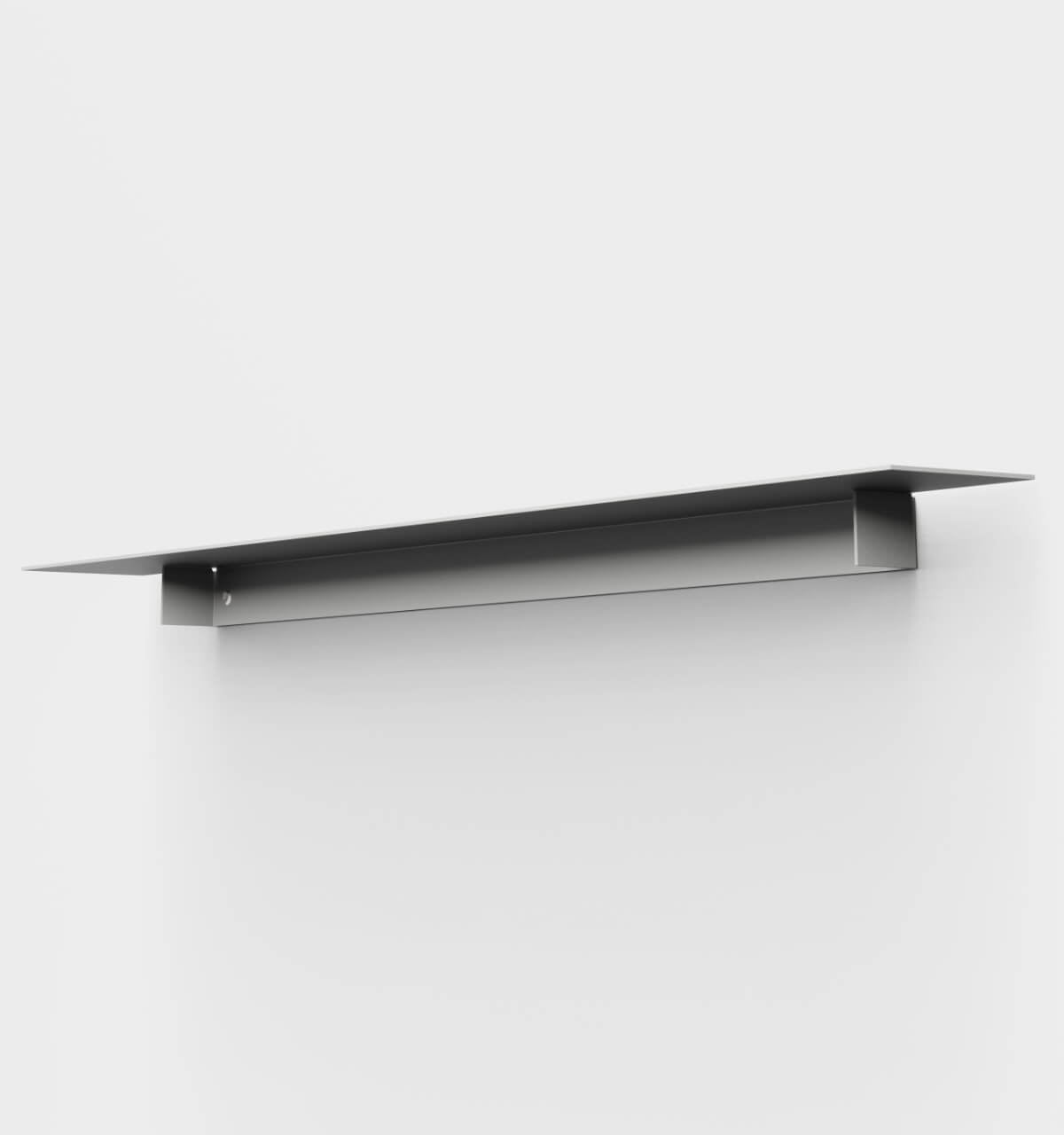 Plié Single Shelf Light Grey / 120 cm / 47 in