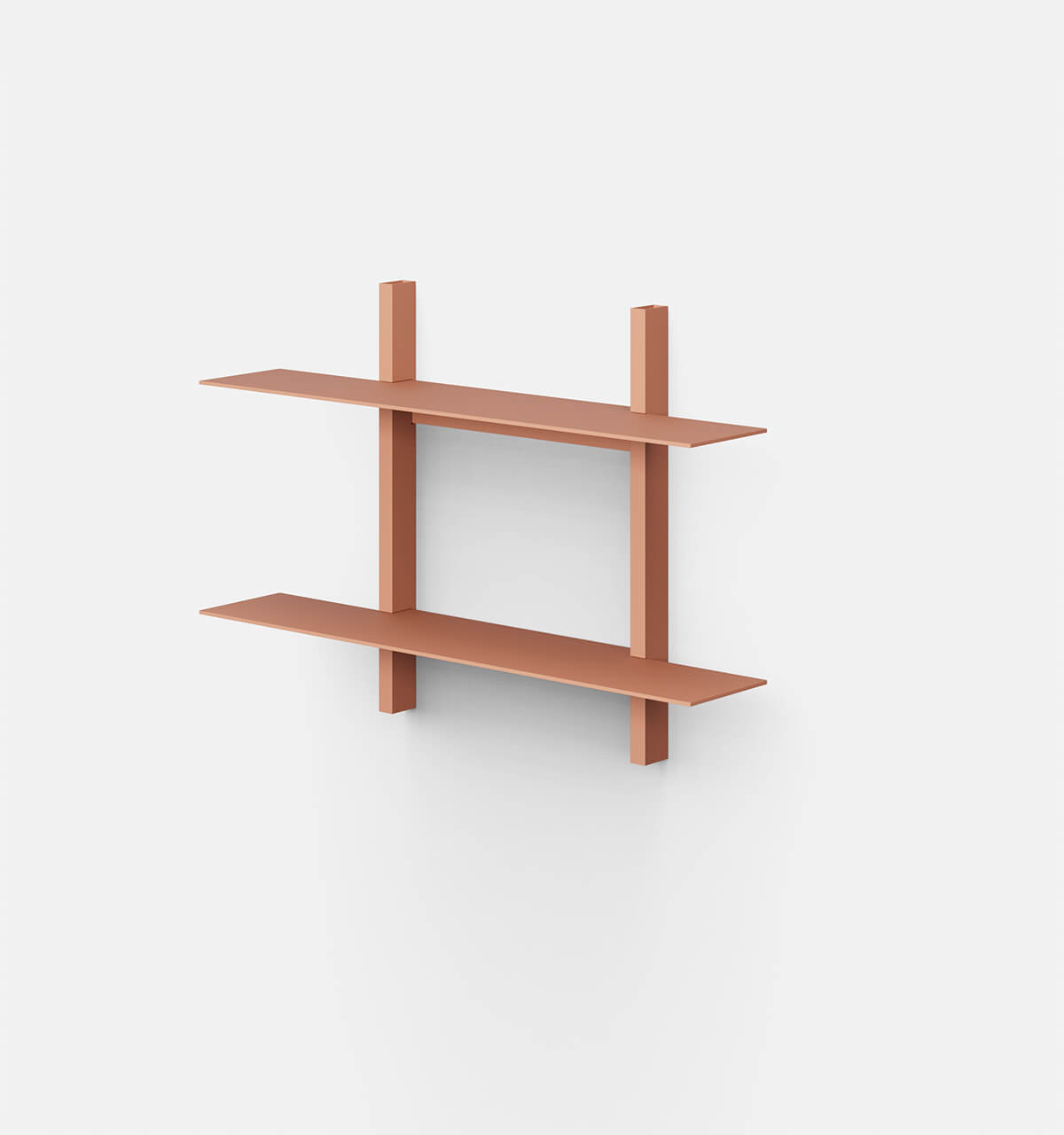 Plié Wall Shelves 2 Coral / 70 cm / 28 in