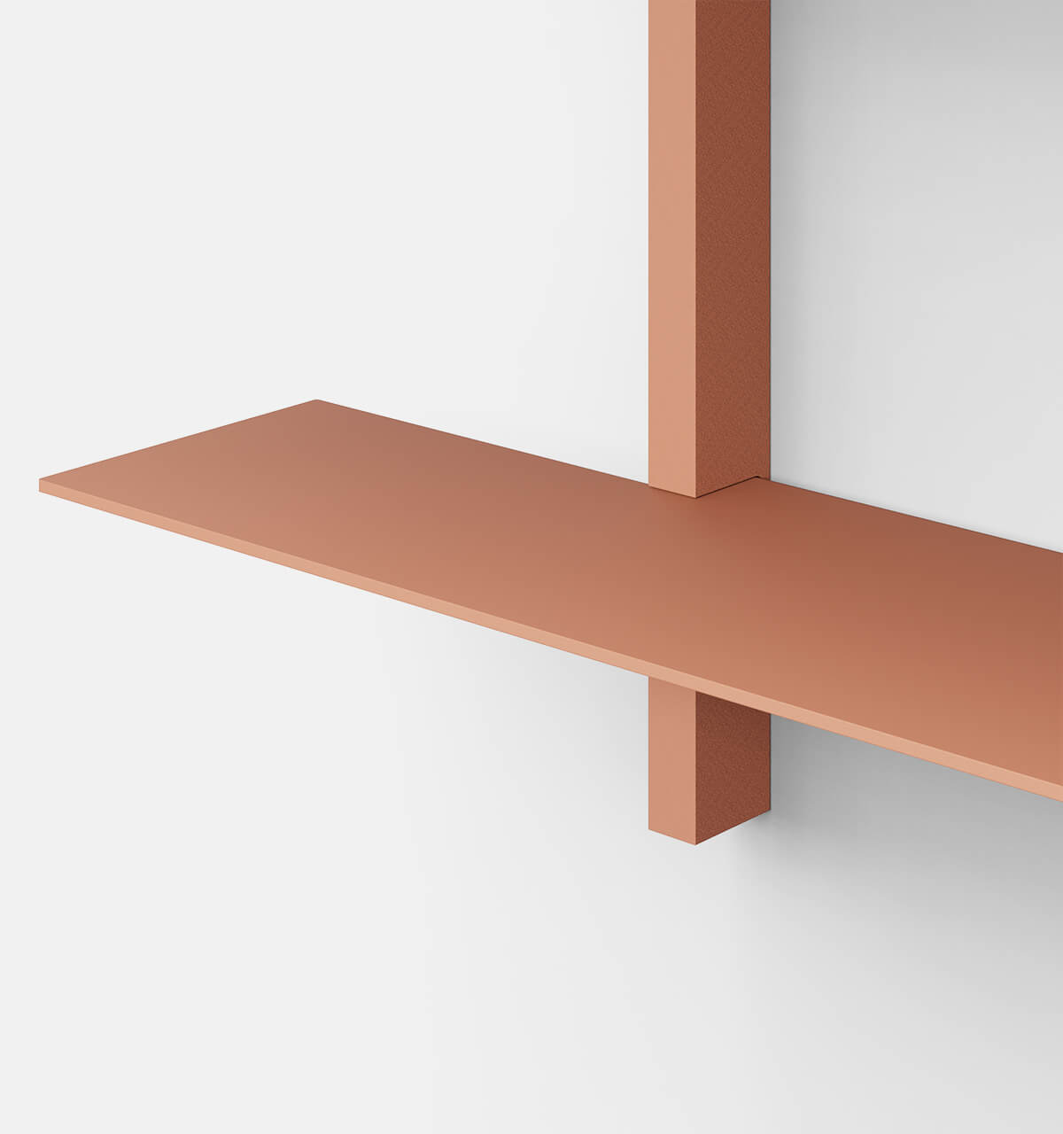 Plié Wall Shelves 2 Coral / 70 cm / 28 in