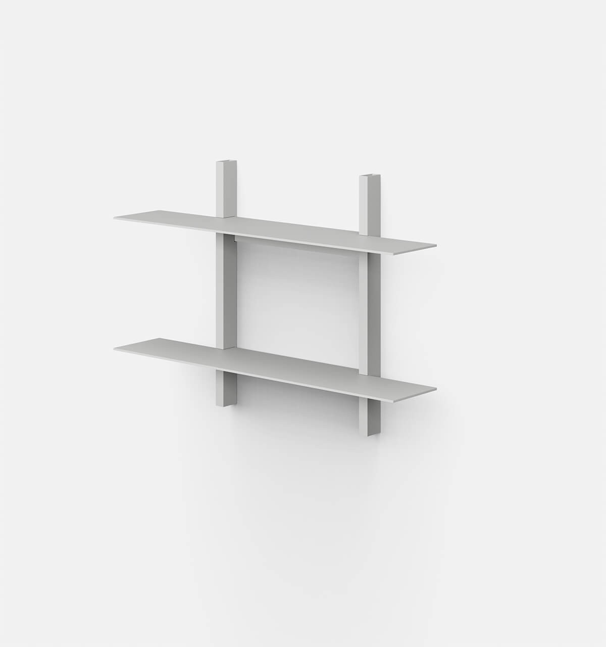Plié Wall Shelves 2 Light Grey / 70 cm / 28 in
