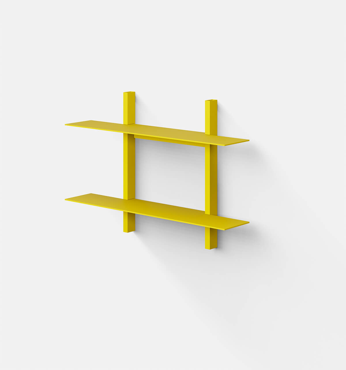 Plié Wall Shelves 2 Yellow / 70 cm / 28 in