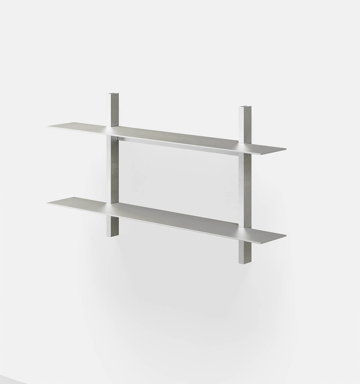 Plié Wall Shelves 2 Brushed / 90 cm / 35 in