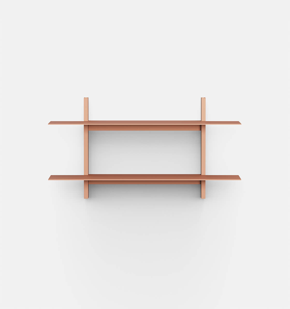 Plié Wall Shelves 2 Coral / 90 cm / 35 in