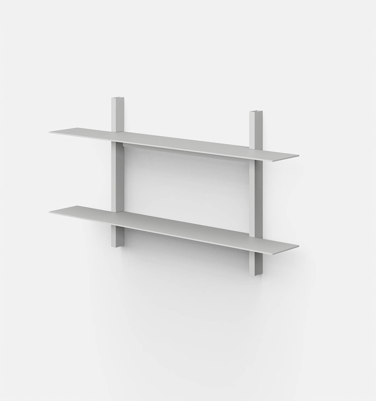 Plié Wall Shelves 2 Light Grey / 90 cm / 35 in