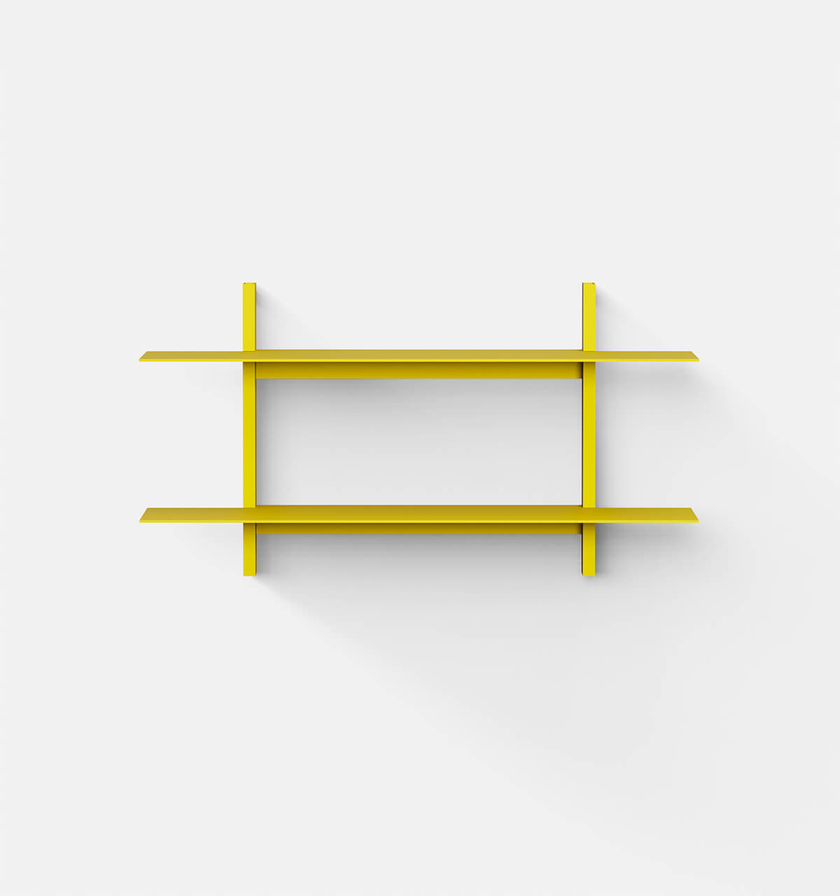 Plié Wall Shelves 2 Yellow / 90 cm / 35 in