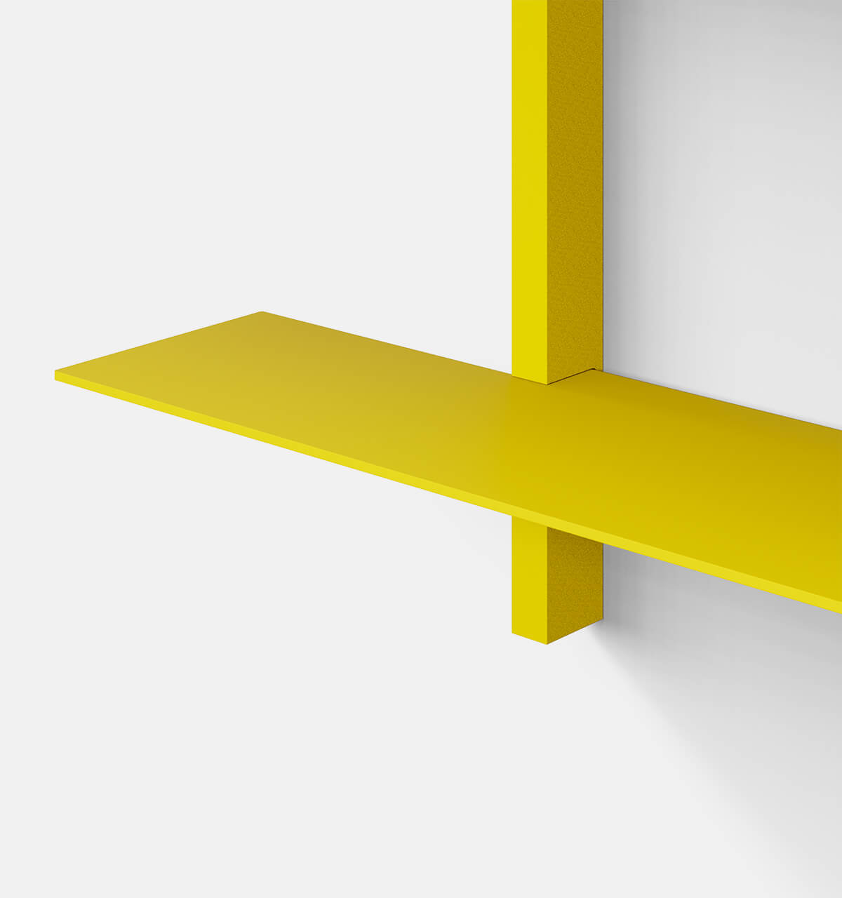 Plié Wall Shelves 2 Yellow / 90 cm / 35 in