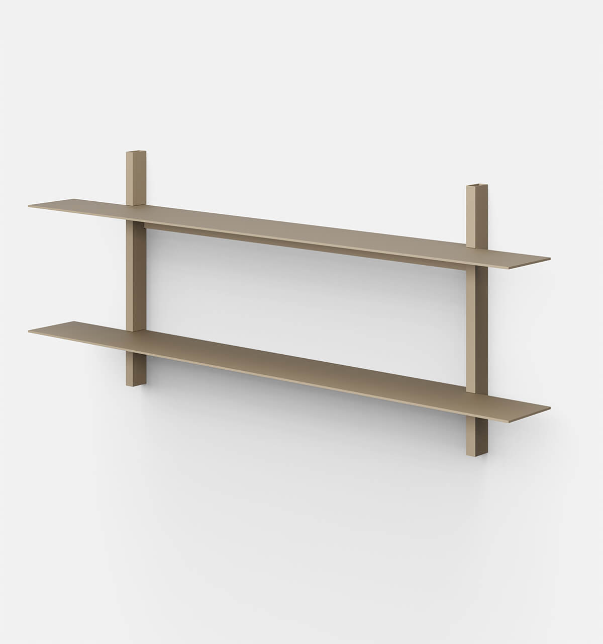 Plié Wall Shelves 2 Beige / 120 cm / 47 in