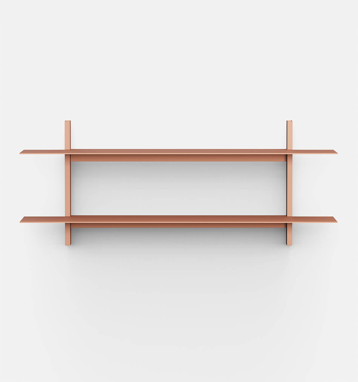 Plié Wall Shelves 2 Coral / 120 cm / 47 in