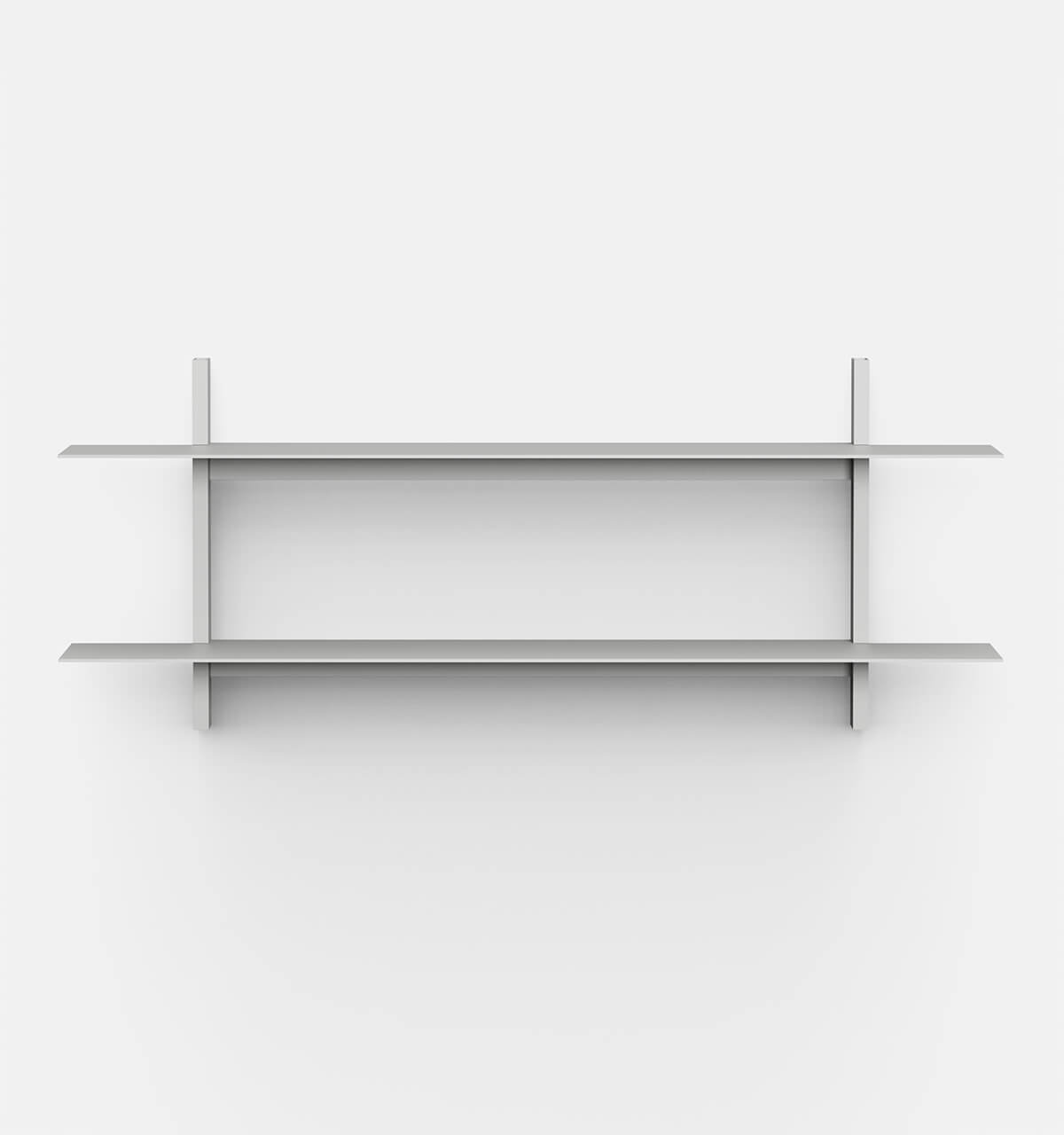 Plié Wall Shelves 2 Light Grey / 120 cm / 47 in