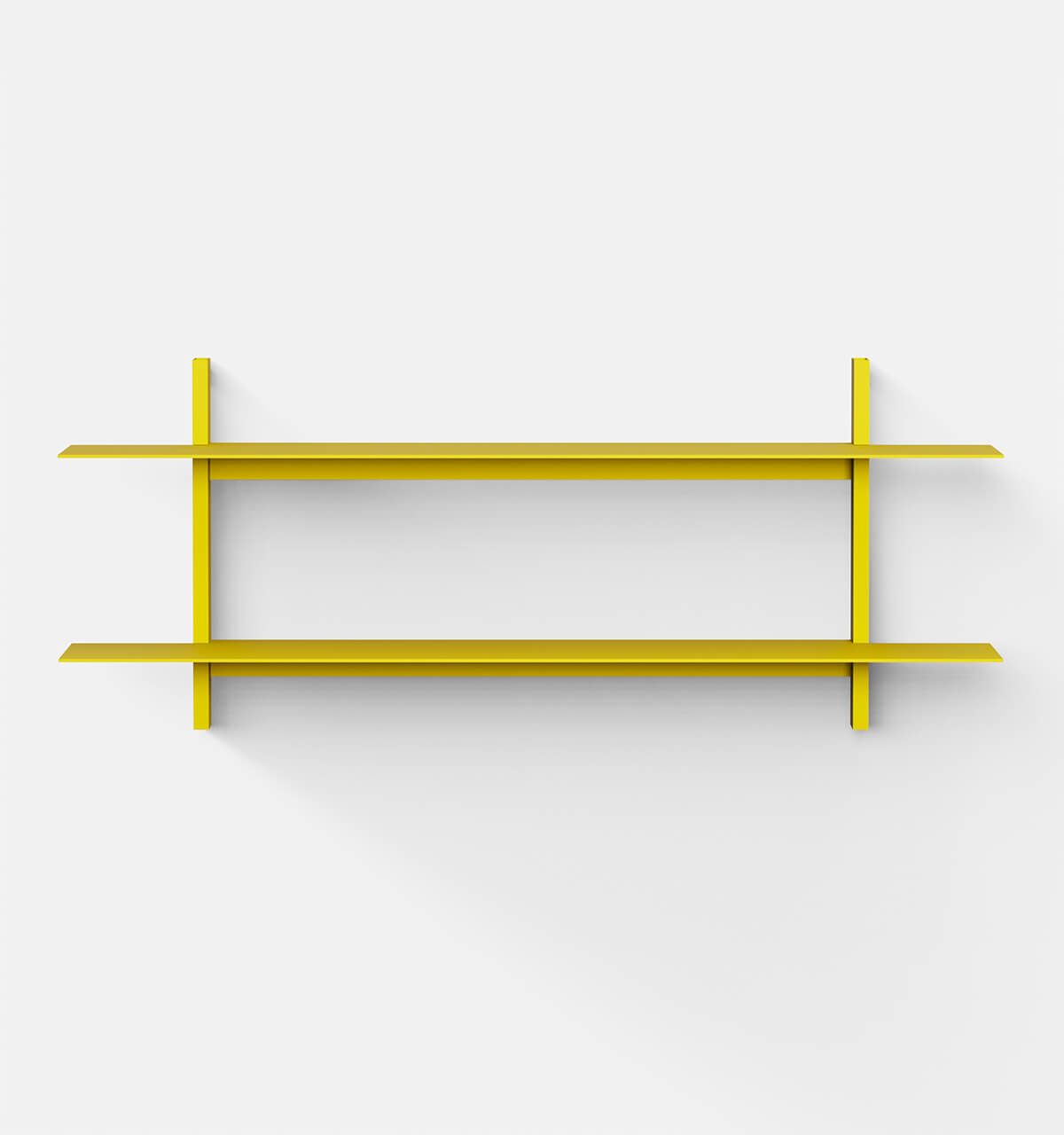 Plié Wall Shelves 2 Yellow / 120 cm / 47 in