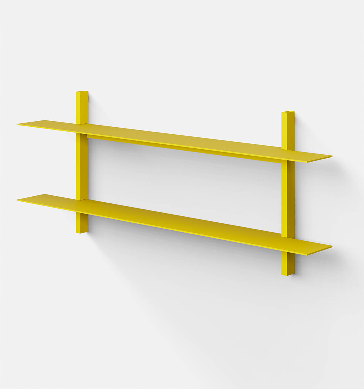 Plié Wall Shelves 2 Yellow / 120 cm / 47 in