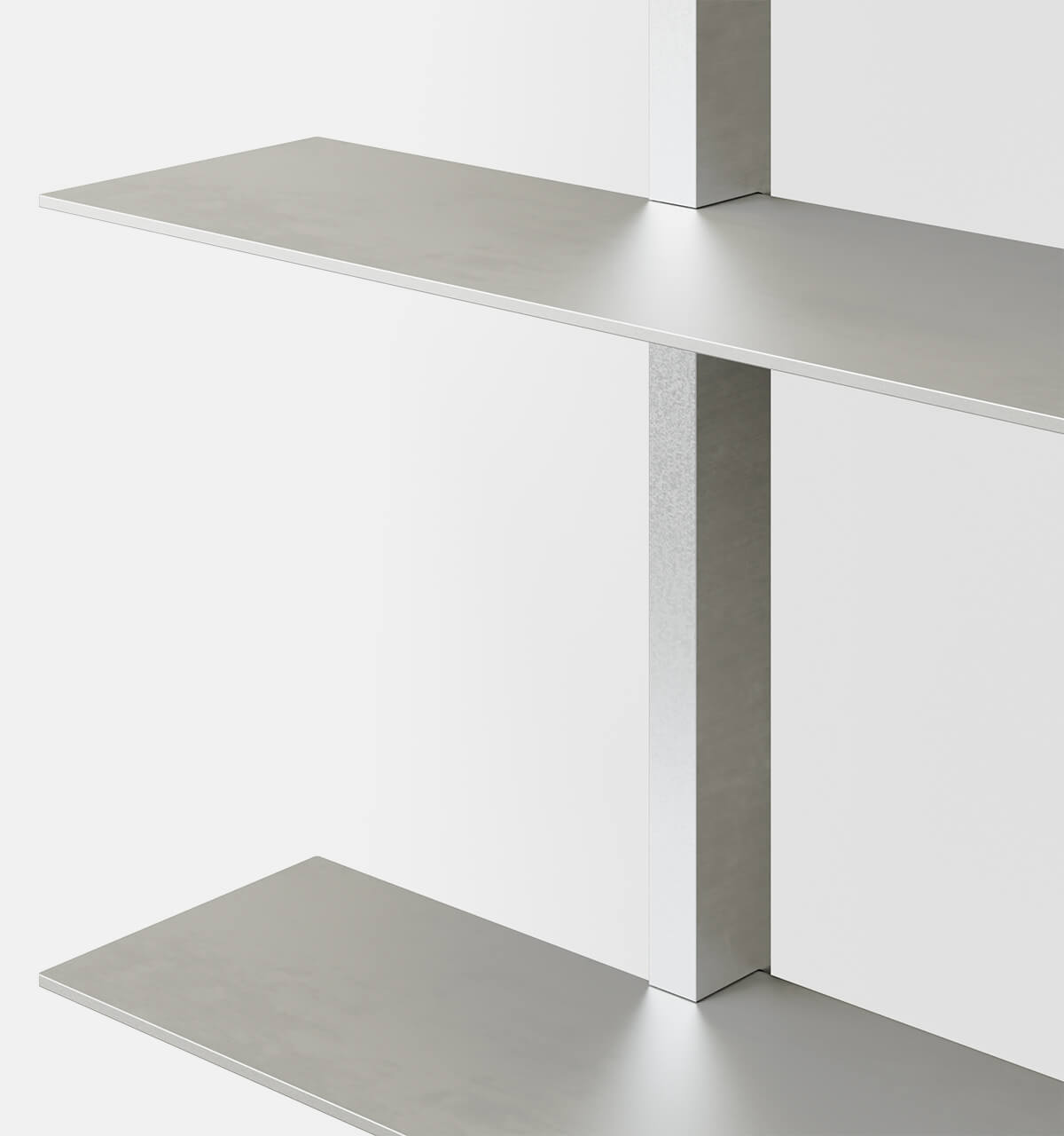 Plié Wall Shelves 3 Brushed / 70 cm / 28 in