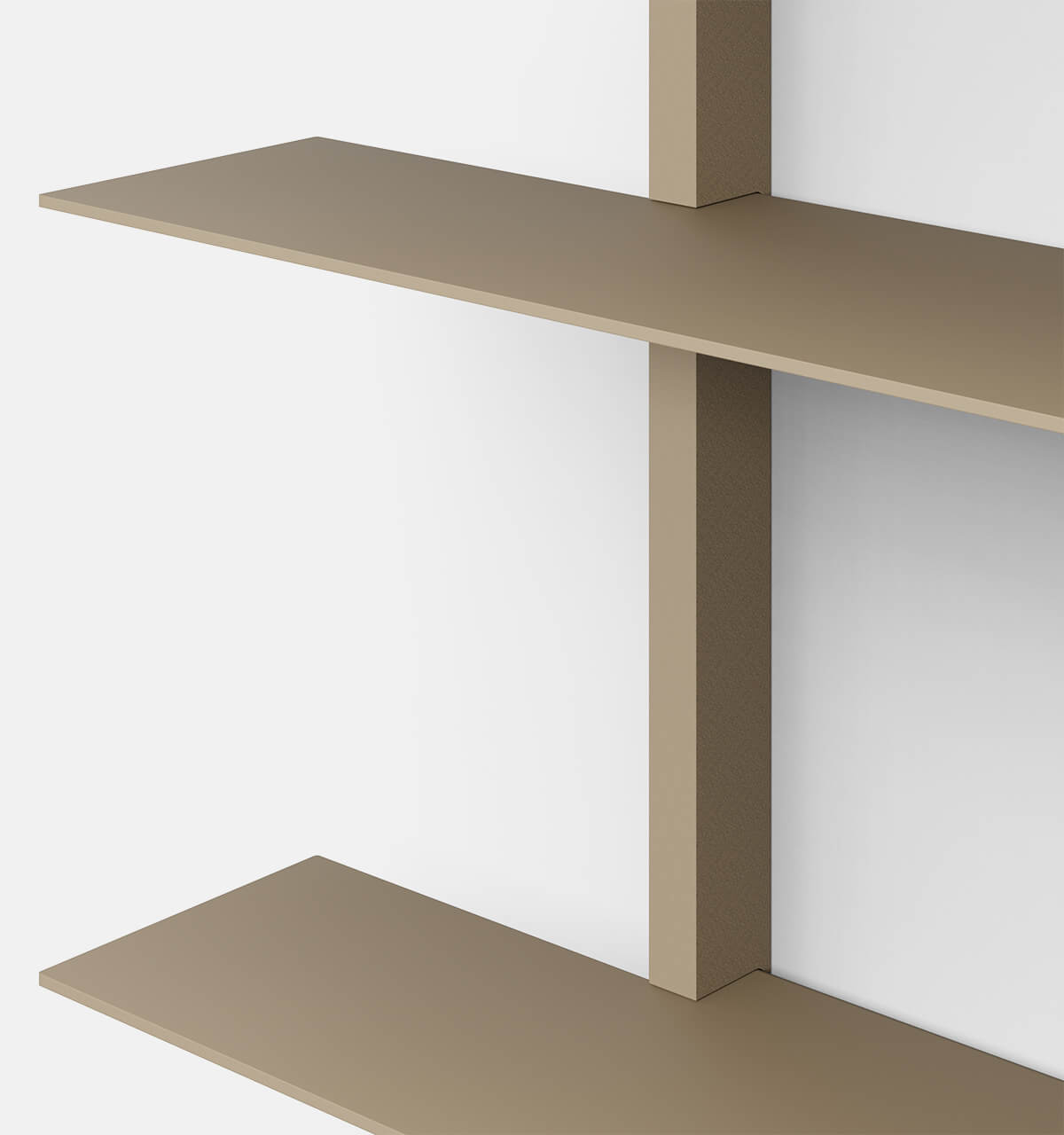 Plié Wall Shelves 3 Beige / 70 cm / 28 in