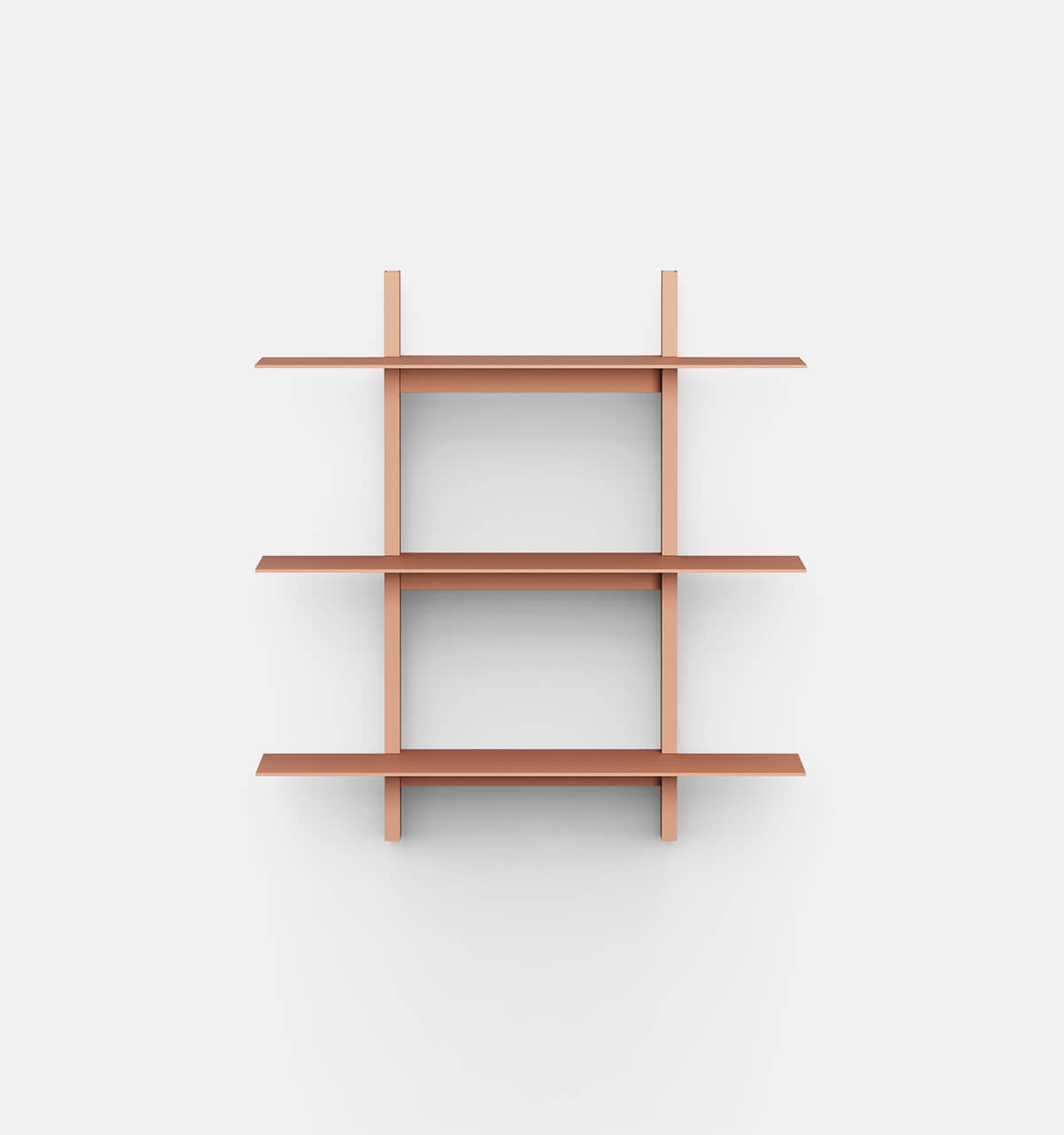 Plié Wall Shelves 3 Coral / 70 cm / 28 in