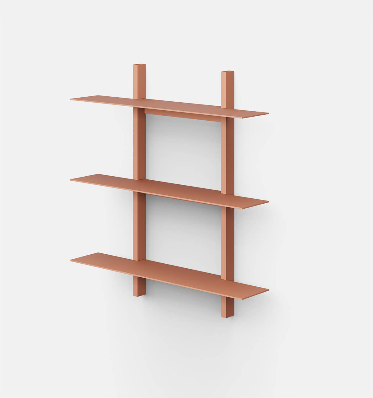 Plié Wall Shelves 3 Coral / 70 cm / 28 in