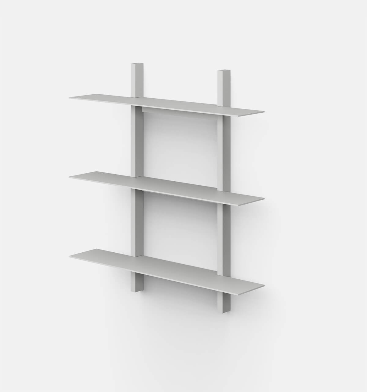 Plié Wall Shelves 3 Light Grey / 70 cm / 28 in