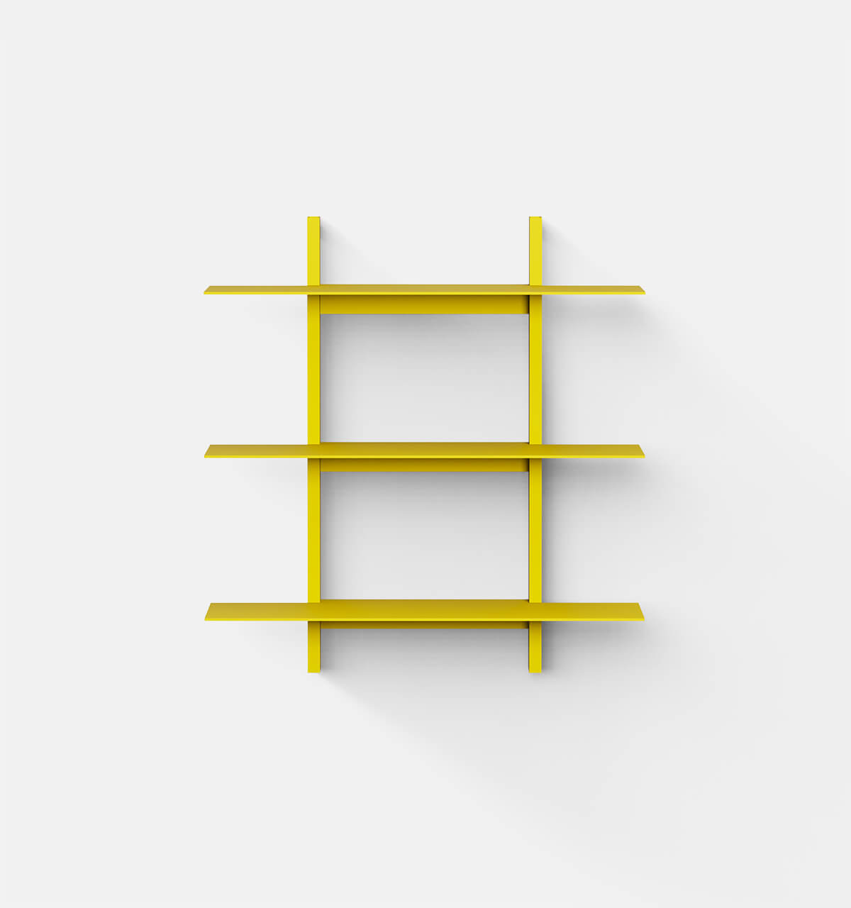 Plié Wall Shelves 3 Yellow / 70 cm / 28 in